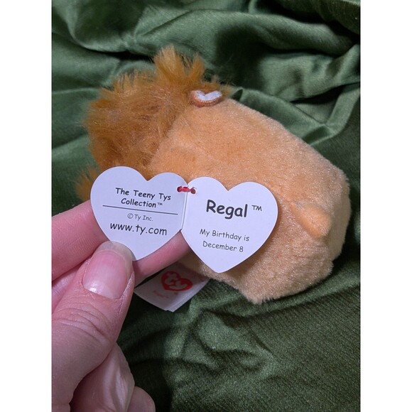 New Ty Beanie Boos Teeny Tys REGAL Lion Stackable 4" Plush Stuffed Animal Toy - Picture 6 of 7